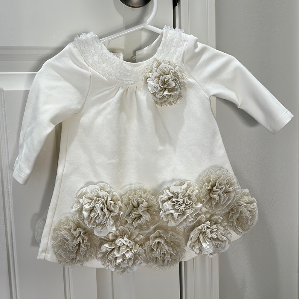 Baby biscotti dress with diaper cover